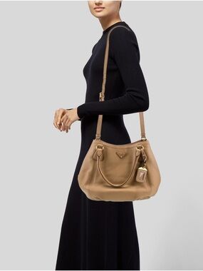 Prada Beige/Tan Vitello Daino Tote Bag